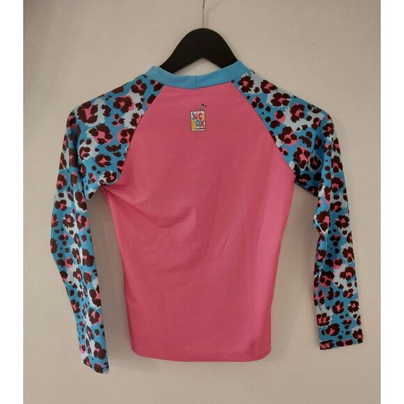 New Juice Box Girl's Rash Guard Swim Tee Sz L 10/12 - Picture 2 of 7